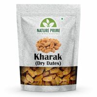NATURE PRIME Dried Dates Yellow/Sukha Khajoor|Kharak|Dry Fruits (Pila Chuara) 1 Kg