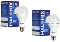 Halonix 14W Emergency Bulb | Rechargeable led Pack Of 2
