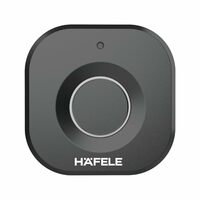 Hafele Kabi-Block Cabinet Lock, Matt Black, Capacitive Fingerprint Access, Status Indicator, Smart Lock for Cabinets and Drawers