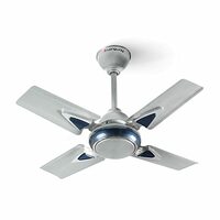 LONGWAY Starlite-1 P1 600 mm/24 inch Ultra High Speed 4 Blade  Ceiling Fan (Silver Blue, Pack of 1)