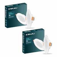 Bajaj Ivora Compact Downlight | 5W LED Downlight | Soothing Light (Green, Pack of 2)