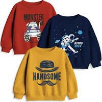 minicult Boy's & Girl's Cotton Round Neck Sweatshirt for Light Winters
