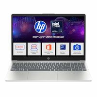 HP 15, Intel Ultra 5 125H, 12 Tops (16GB DDR5, 512GB SSD) FHD, IPS, 15.6''/39.6cm, Win11, M365 Basic(1yr)* Office24, Silver, 1.65kg, fd1254TU, Intel Graphics, FHD Camera w/Shutter, AI Powered Laptop