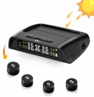 Skyshop® C240 Prime (Voice Alert) External USB/Solar TPMS (Car Tyre Pressure Monitoring System) Support Car/Bike/Scooty