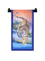 Kuber Industries Blue & White 1 Printed Cotton 210 GSM Bath Towel - Bath Towels
