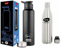 Pigeon Pro Series | Therminox + Hydra Duo (900ml) | Double Cap Design | Premium Steel | Leak-Proof | Temperature Control | Quality Certified