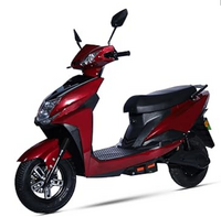 AMO Electric Scooter Single Light Lead Acid Low Speed - 25kmph Range with Portable Charger Ex-Showroom (Red)