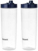 Amazon Brand - Solimo Plastic Oil Dispenser, Set of 2 (1 L each), Dark Blue
