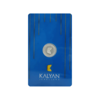 Kalyan Jewellers Kanjak Coin 999 Purity Flower Silver Coin 1 Gm