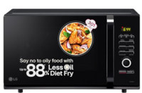 LG 32 L Convection Microwave Oven (MC3286BLT, Black, Auto Cook Menu, Diet Fry and with Stainless Steel Cavity