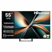 Hisense 139 cm (55 inches) U7Q Series 4K Ultra HD Smart QLED Mini LED TV 55U7Q (Black)