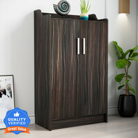 Flipkart Perfect Homes Wellington Engineered Wood Shoe Rack  (Melamine Rustic, 6 Shelves, Knock Down)