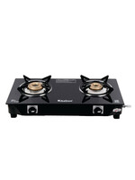 Buy Khaitan Black 2 Burner BP Nano Premium MS Glass Manual Gas Stove - Gas Stove for Unisex 28983290 | Myntra