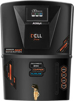Always Dellpure Zinc Copper 9 Stage Purification Water purifier 12 L RO + UV + UF + TDS + ALK + Copper Water Purifier(Black)