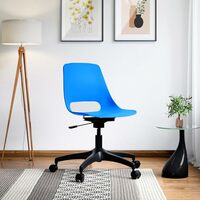 GODREJ INTERIO Chair Shine 360 Adjustable Height Revolving Chair, Azure Blue