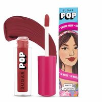 SUGAR POP Matte Lipcolour | Vitamin E | Super-Pigmented | Smudge-proof | 1.6 ml - 18 Maple