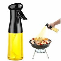 Vasukie 2-in-1 Olive Oil Sprayer and Dispenser Bottle for Kitchen | 500ml Glass [Add 3 Quantity + 1 Dry Fruit Slicer]