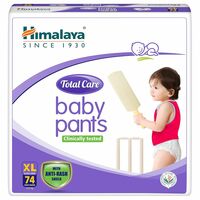 Himalaya Total Care Baby Pants Diapers, XL 74 Count, Anti-Rash Shield, 12-17 kg, Rapid Absorption, Superior Comfort, Clinically tested