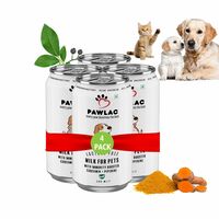 Pawlac Lactose Free Milk for Pets | Immunity Booster | Antioxidant & Anti-Inflammatory | Vet Recommended Golden Milk | Comprehensive Pet Wellness | Ready to Serve | Pack of 4 Cans 200 ml[sample ₹99 ]