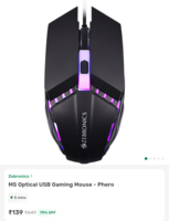Zebronics MS Optical USB Gaming Mouse - Phero at BBNow
Available Gurgaon check yours