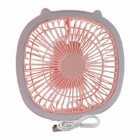 ATEVON Mini USB Desk Fan with LED Light – Portable, Stylish Personal Cooling Fan in Mix Colors, 1 Pc