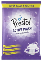 Amazon Brand - Presto! Active Wash Detergent Powder | 8 Kg  (Apply 10% off coupon) 