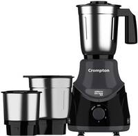 Crompton DS 500 W Mixer Grinder  (ACGM-DS500W3J BLK | 3 Jars | Black & Grey)