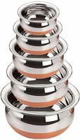  Stainless Steel Handi Set Of 5 Pic Cookware Set on Flipkart