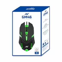 Ant Esports GM46 RGB Lighting Wired Ergonomic Optical Gaming Mouse (USB 3.0, Black)
