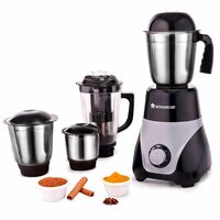 Wonderchef Vista Mixer Grinder | 4 Multi-purpose Jars | 750W | Sharp Stainless-steel Blades | For Masalas, Chutneys, Fresh Fruit Juices | 3-Speed Control | Advanced Safety Features | 2-Year Warranty