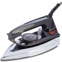amazon basics 750 Watt Dry Iron with Non-Stick Soleplate|Black, 750 watts, ceramic