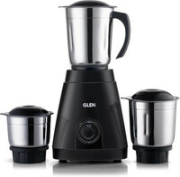 Glen Mixer Grinder 550W with 3 Stainless Steel Liquidiser, Grinder and Chutney Jars 350 W Mixer Grinder  (SA4021JAR3 | 3 Jars | Black)