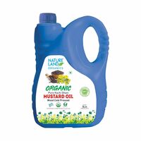 Natureland Organics Kachhi Ghani Pure Mustard Oil 5 Ltr - Cold Pressed