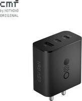 CMF by Nothing 65 W GaN 3 A 3 Port Mobile Charger  (Dark Grey)