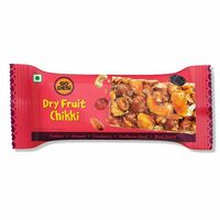 Dry Fruit Chikki 45% Dry Fruits Bar, Pack of 6 Pcs By GO DESi