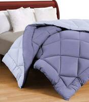 Flipkart Perfect Homes Solid Double Comforter for AC Room  (Microfiber, Lavender, Off White)
