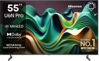 Hisense U6N Pro 140 cm (55 inch) Ultra HD (4K) Mini LED Smart VIDAA TV with Vision Atmos, Dts Virtual X and 4K AI Upscaler