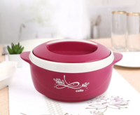 Cello Sapphire Insulated Inner Steel Casserole for Roti, 1250ml, Pink | Hot Box for Kitchen | Hot Pot for Home | Chapati Box | Locks in The Cold & Heat for Long | Serving Bowl with Lid