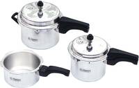Flipkart SmartBuy Alpha 2 L, 3 L, 5 L Outer Lid Pressure Cooker  (Aluminium)