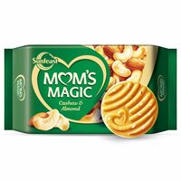 Sunfeast Mom's Magic Rich Cashew Almond Cookies|Roasted Cashew Almond Biscuits|Rich Butter |Mom's Favorite 544