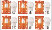 Halonix 9W B22 LED Cool White Bulb, Pack of 6, (F5BMM4W0040040000