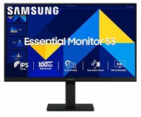 Samsung 24" (60.5 cm) S3 Flat Monitor|Super Slim Borderless Design|IPS Panel|FHD 1920 x 1080|100 Hz|Black