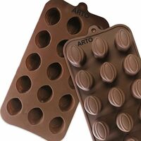 ARTO Almond Silicone Chocolate Mould, 15 Cavities.