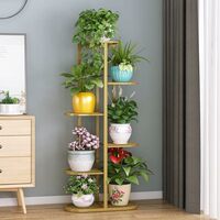 [2% Coupon] Bee Creative A Trendy Ultra Luxury Metal 6 Tier 7 Potted Plant Stand Multiple Flower Pot Holder