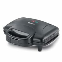 Prestige 800W Grill Sandwich Maker (PGMFD 01)| Black | Heat Resistant Bakelite Body |Non-Stick Coating