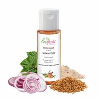 La Pink Methi Dana 8-in-1 Shampoo with Hibiscus & Onion | For Hair Fall Control 