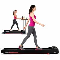 Lifelong Walking Pad Treadmill | 3 HP Brushless Motor | 2-Level Manual Incline | LED Display | Foldable Desig