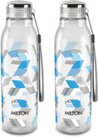 MILTON 1000 ml Plastic Bottle (Pack of 2, Blue)
