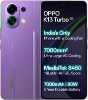 OPPO K13 Turbo 5G (Purple Phantom, 128 GB)  (8 GB RAM) @19999