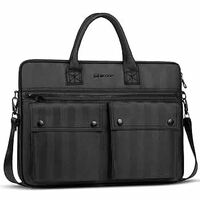 AirCase 14.1" Professional Laptop Messenger Bag – Travel & Office Shoulder Bag (Black) At Just Rs1399